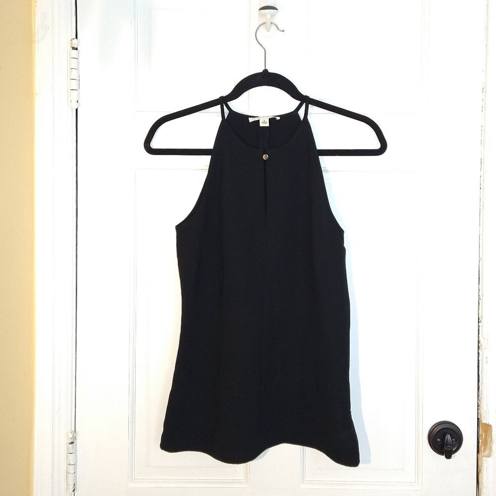 Banana Republic Black Workwear Boat Neck Sleeveless Tank Top